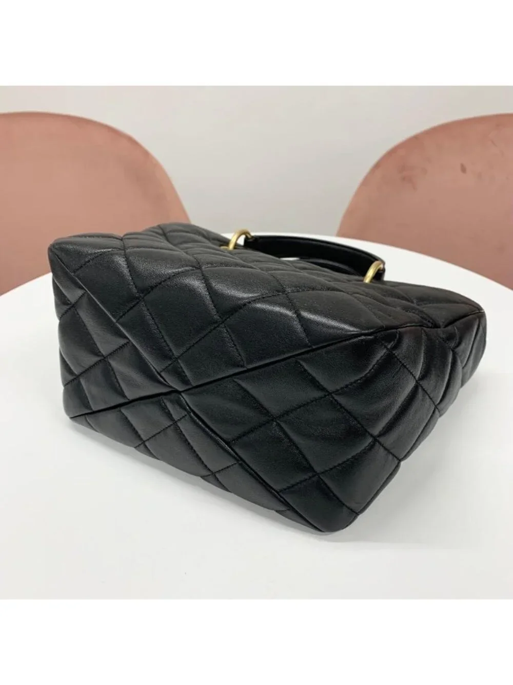 Chanel Quilted CC Logo Chain Shoulder Bag